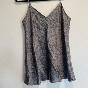 Silk Vince grey tank top